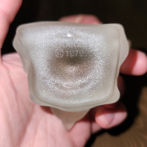 VINTAGE 1979 GOEBEL FROSTED CLEAR GLASS BIRD FIGURINE VINTAGE GLASS PAPERWEIGHT - Picture 9 of 12